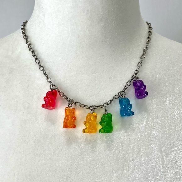 Claire's Jewelry Rainbow Gummy Bear Necklace Poshmark